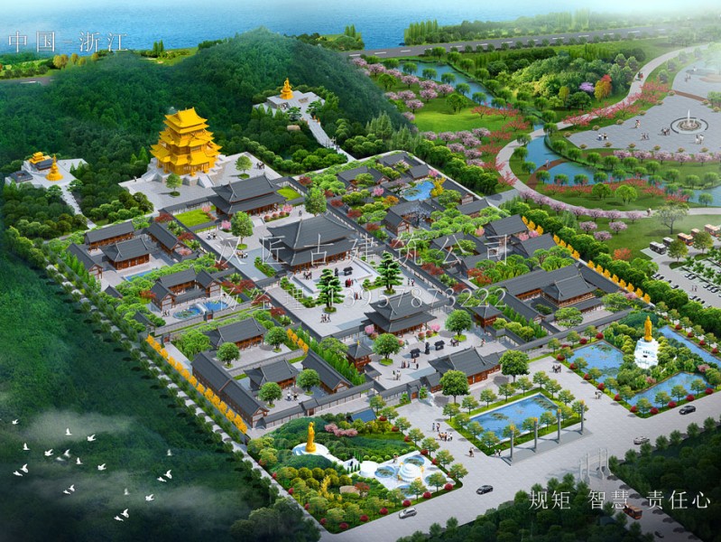 阿育王寺下院——萬嵩禪寺設(shè)計(jì)施工